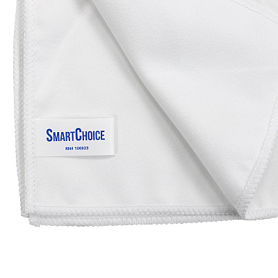 Smart Choice Suede Cleaning Cloth 16x16 White, Pack Of 12 (PNP915103WH)