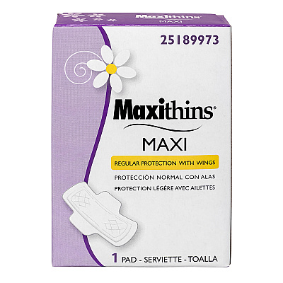 Pad Maxi With Wings, Case Of 250 (25189973)