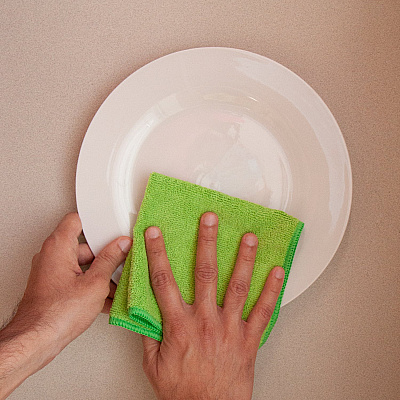 Silversure Anti-microbial Cleaning Cloth 12x12 Green, Case Of 240 (M915SLV-LG)