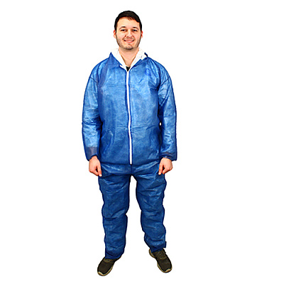 Polylite Coverall Bl Zipper - 2xl, Case Of 25 (M1100B-2X)