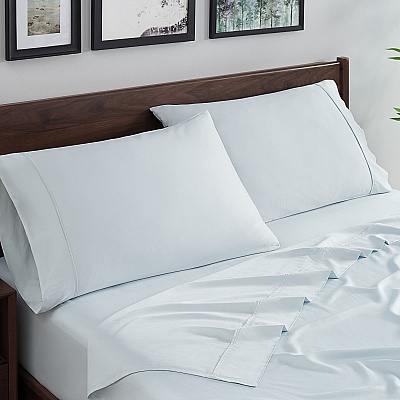 Aston & Arden Bamboo Sheet Set King Blue, 4 Piece Set (SS-BBKING-BL)
