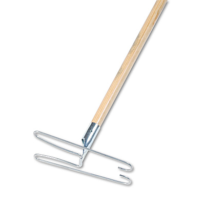 Boardwalk Wedge Dust Mop Head Frame/Lacquered Wood Handle, 0.94" dia x 48" Length, Natural (BWK1492)