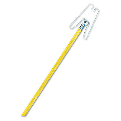 Boardwalk Wedge Dust Mop Head Frame/Lacquered Wood Handle, 0.94" dia x 48" Length, Natural (BWK1492)