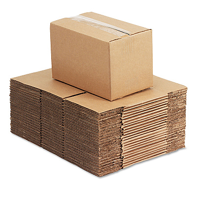 Universal Fixed-Depth Corrugated Shipping Boxes, Regular Slotted Container (RSC), 6" x 10" x 6", Brown Kraft, 25/Bundle (UNV1066)