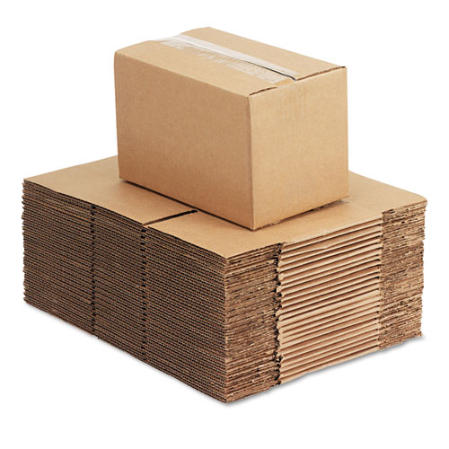 General Supply FIXED-DEPTH SHIPPING BOXES, REGULAR SLOTTED CONTAINER (RSC), 10" X 6" X 6", BROWN KRAFT, 25/BUNDLE (1066)