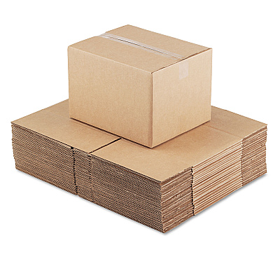 Universal Fixed-Depth Corrugated Shipping Boxes, Regular Slotted Container (RSC), 12" x 15" x 10", Brown Kraft, 25/Bundle (UNV151210)