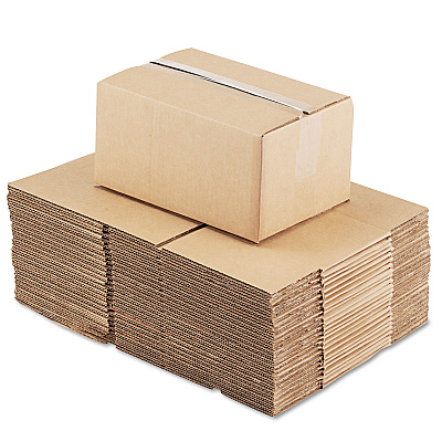 Universal Fixed-Depth Corrugated Shipping Boxes, Regular Slotted Container (RSC), 8" x 12" x 6", Brown Kraft, 25/Bundle (UNV1286)