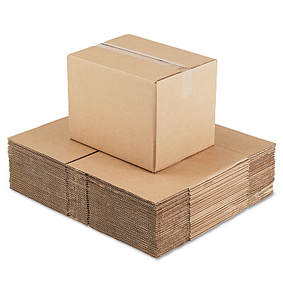 Universal Fixed-Depth Corrugated Shipping Boxes, Regular Slotted Container (RSC), 12" x 16" x 12", Brown Kraft, 25/Bundle (UNV161212)
