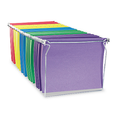 Universal Screw-Together Hanging Folder Frame, Letter Size, 23" to 26.77" Long, Silver (UNV17000)