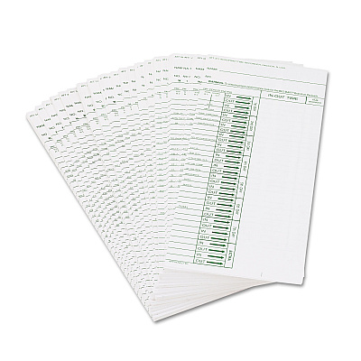 Time Clock Cards for Acroprint ATT310, One Side, 4 x 10, 200/Pack (ACP096103080)