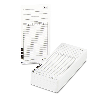 Time Clock Cards for Acroprint ES1000, Two Sides, 3.5 x 7, 100/Pack (ACP099111000)