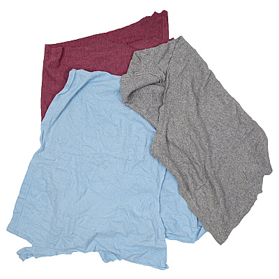 R-c45 T-shirt Reclaimed Rags Colored 10lb Box, 10 Lb Box (R-C45-10)