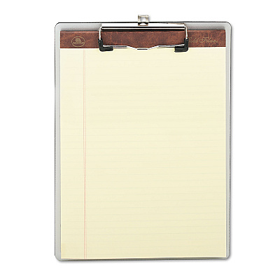 Universal Plastic Brushed Aluminum Clipboard, Portrait Orientation, 0.5" Clip Capacity, Holds 8.5 x 11 Sheets, Silver (UNV40303)