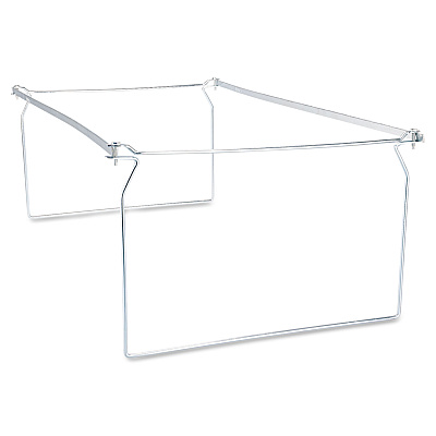 Universal Screw-Together Hanging Folder Frame, Legal Size, 23" to 26.77" Long, Silver, 6/Box (UNV68000)