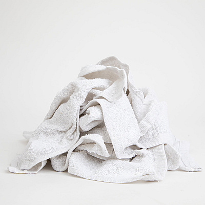 W11 Washcloth Size Terry Wipers White 10lb Bag (N-W11-10BG)