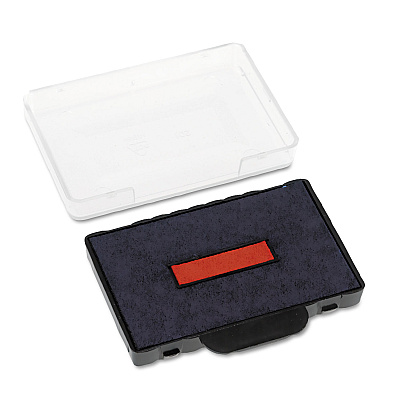 T5460 Professional Replacement Ink Pad for Trodat Custom Self-Inking Stamps, 1.38" x 2.38", Blue/Red (USSP5460BR)