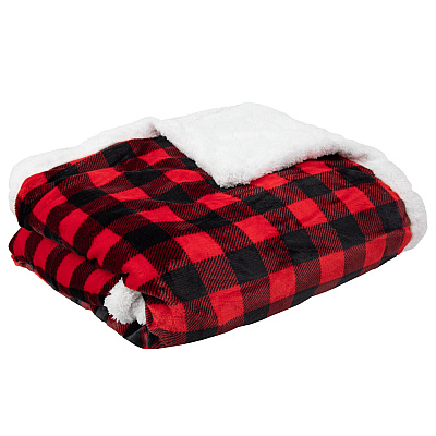 Buffalo Plaid Throw Blanket - Red & Black 50x70, Case Of 12 (THROW-BUFPL-50X70-CS)