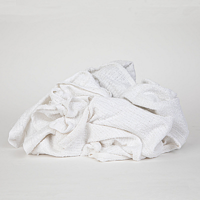 W69 Bar Mop Terry Wipers White 25lb Box (N-W69-25)