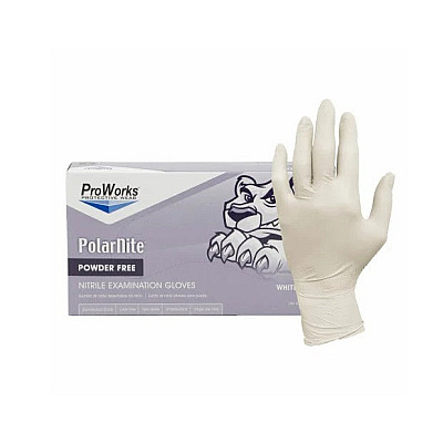 Proworks Nitrile Powder Free 4 Mil Exam Gloves White Xl - Case Of 1000 (GL-N133FX)