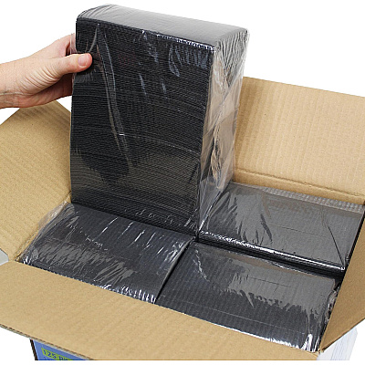 Adenna Dental Bibs Black 18 X13 4 X125, Case Of 500 (BIB740BK)