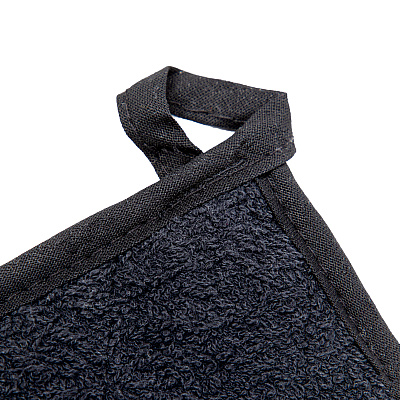 Cooks Linen Pot Holder 7x7 Black, Pack Of 12 (PNP-POT-BLACK)