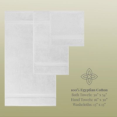 Aston & Arden Egyptian Cotton 6pc Towel Set Dark Grey, 1 Set (P-EGYP-SET-DGY)