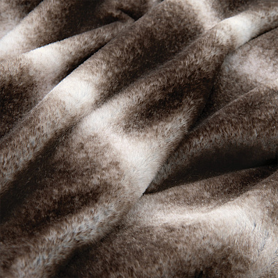 Aston & Arden Bronze Moon Faux Fur Throw 50x70 Brown Ombre, Case Of 3 (TH-FF-5070-BR)