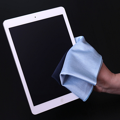 Smart Choice Shiny Glass Cleaning Cloth 16x16 Blue, Case Of 180 (M915160B)
