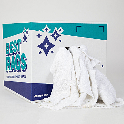 W50cb Wall Washing Terry Wipers White 10lb Box (N-W50CB-10)
