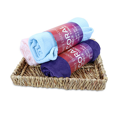 Fe Coral Fleece Throw 50x60 Assorted, Case Of 12 (FLEECE-CORAL50X60-CS)
