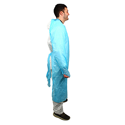 Impact 50 In. Isolation Gown L/s Elastic Wrists, Blue, 100/cs, Case Of 100 (MCPE-50B)