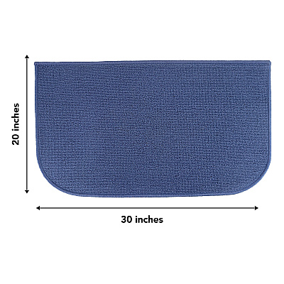 Sloppy Chef D-shape Accent Rug 18x30 Assorted, Case Of 24 (JKT-DSH-AST-CS)