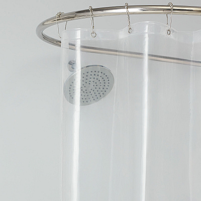 H&h Peva Shower Curtain Liner (8g) 72x72 Transprt, 1 Set (P-SCL-7272-2PK)