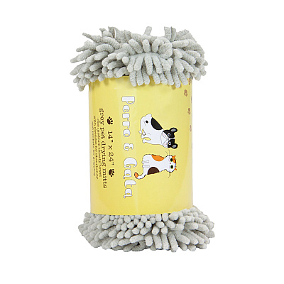 Chenille Pet Mitts 14x24 Gray, 1 Each (PNP-PM-14X24-GY)