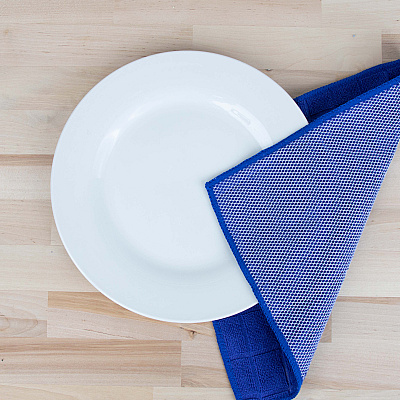 Sc Mesh Backed Dishcloth 12x12 Blue, Pack Of 12 (PNP-DC-MESH-BL)