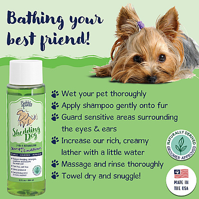 Bobbi Panter Signature Deshedding Dog Shampoo Conditioner (13 Oz), 13 Oz Bottle (BP00030)