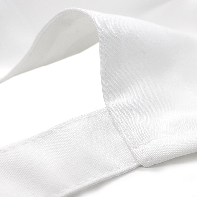 Mariposa Bib Apron 33x30 White, Case Of 48 (APRN-W-SPUN-CS)