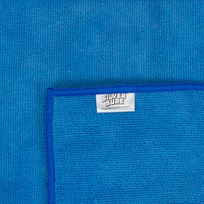 Silversure Anti-microbial Cleaning Cloth 12x12 Blue, Pack Of 12 (PNP-M915SLV-BL)