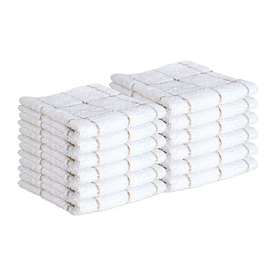 Cooks Linen Dishcloth 12x12 Tan, Pack Of 12 (PNP-DISH-TAN)