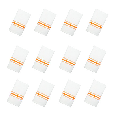 Mariposa Bistro Napkin 18x22 Orange Stripe, Pack Of 12 (PNP-BISTRO-ORG)