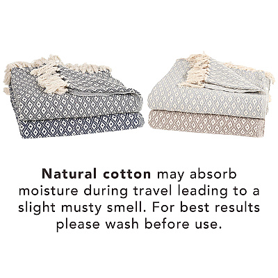 Common Ground Throw 50x70 Diamond Pattern, Case Of 12 (THROW-DIA-50X70-CS)