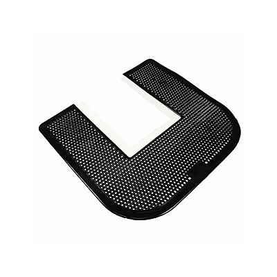 Impact Deodorizing Commode Mat, Commercial Restroom Floor Protector With Non-slip Backing And Odor Control, Disposable Black Mats, Fresh Blast Scent, 21x23 Inches, Case Of 6 (1550-5)