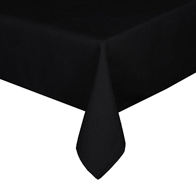 Mariposa Tablecloth 52x52 Black, Case Of 24 (TL-52X52-BLACK-CS)