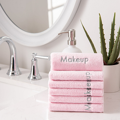 Bck2u Coral Fleece Makeup Fingertip 11x17 Pink, Pack Of 6 (P-MU-FTPNK)