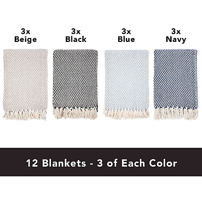 Common Ground Throw 50x70 Checkered Pattern, Case Of 12 (THROW-CHK-50X70-CS)