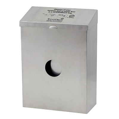 HOSPECO Combination Receptacle Dispenser, Stainless Steel, 11"x8"x4", 1 Each, 10/cs (CDSS)