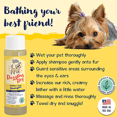 Bobbi Panter Signature Dazzling Dog Shampoo (13 Oz) Argan Oil, Vitamin A, Geranium And Chamomile, 13 Oz Bottle (BP00012)