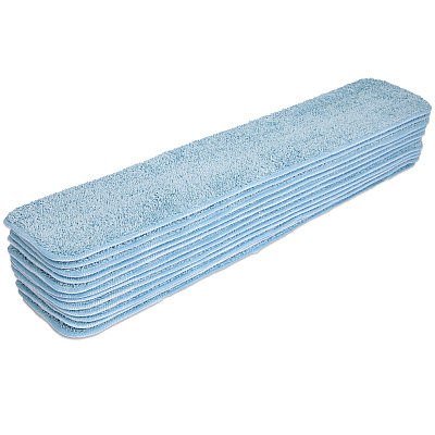 Microfiber Flat Wet Mop - 24", Blue, Case Of 120 (M830024B-CS)