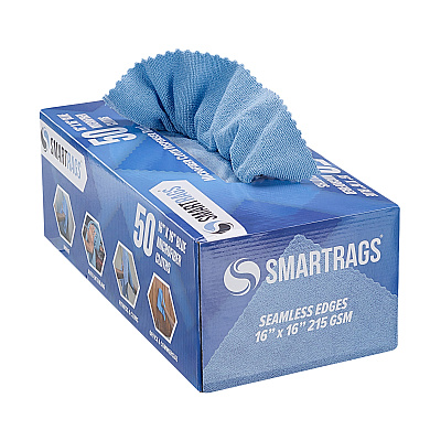 Smartrags Xl Microfiber 35 Gram 16x16 Blue, Case Of 400 (M931B)
