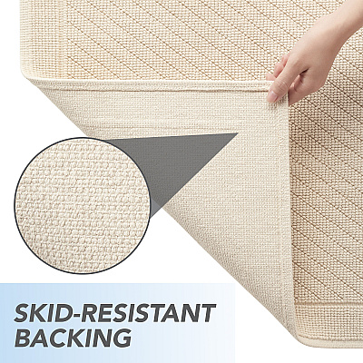 Cotton Bath Mat 17x24 Almond Milk, Case Of 4 (HH-BM-1724-BG)